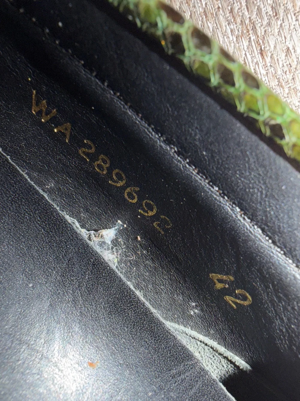 YVES SAINT LAURENT men’s genuine snake skin loafers